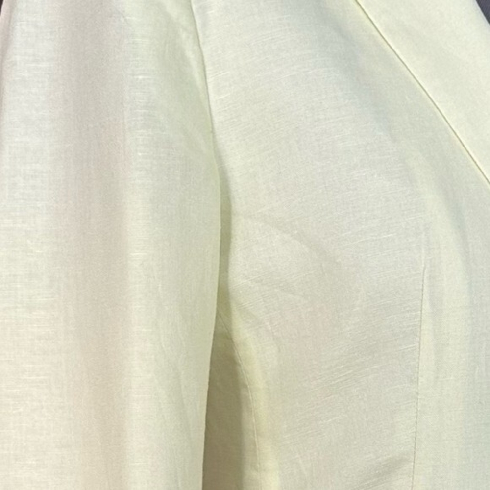 Banana Republic Yellow Linen Cotton Women's Dress Jacket Blazer 6 Excellent - Picture 7 of 9
